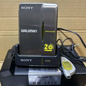 20周年記念 ステンレスモデル ソニー ウォークマン カセットテープ 再生専用 WALKMAN WM-EX20 通電確認済み ジャンク SONY オートリバース