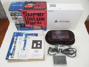 1F-A5 PSVITA PCH-2000 レッド ブラック 元箱・取説付属 動作確認済