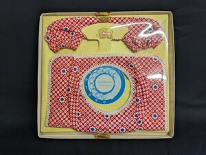 昭和レトロ ポップ 未使用保管品 あさひ 布製 電話カバー