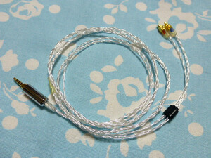 MMCX ケーブル 銀メッキOFC 六芯編み込み 2.5mm4極 DP-X1 AK300 Shure FX850 Westone