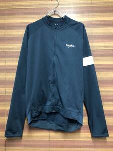 IB950 ラファ Rapha CORE LONG SLEEVE JERSEY 長袖 サイクルジャージ 濃紺 XL 裏起毛