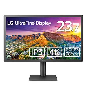 LG モニター ディスプレイ 24MD4KL-B 23.7インチ / UltraFine 4K(3840×2160) / IPS非光沢/DCI-P3 98% / Thunderbolt (中古品)　(shin