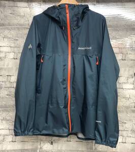 mont-bell モンベル ストームクルーザージャケット GORE-TEX ナイロンジャケット 1128615 サイズL ブルーグリーン