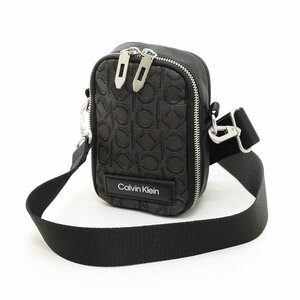 △515132 Calvin Klein カルバンクライン ポシェット ミニショルダーバッグ CKキャンバスポーチ ブラック