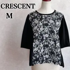 CRESCENT クレッシェント カットソー トップス お花 刺繍