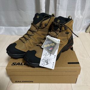 サロモン SALOMON X WARD LEATHER MID GTX 471818 茶黒 ゴアテックス メンズ