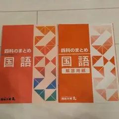 四谷大塚　四科のまとめ　国語