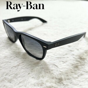 1円 ■極美品■ Ray-Ban レイバン RB 2132 NEWWAYFARER 55□18 3P サングラス メガネ 眼鏡 メンズ レディース ブラック系 