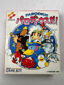 ♪【中古】Nintendo GAME BOY 箱 説明書 付き ソフト パロディウスだ! 任天堂 ゲームボーイ カセット 動作未確認 ＠送料370円(5)