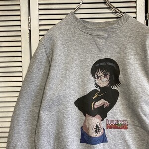 AXML 1スタ グレー アニメ スウェット ハンターハンター HUNTERHUTER シズク 90s 00s ビンテージ 古着 卸 仕入れ kg