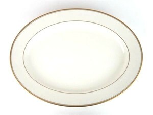 Noritake(ノリタケ)　LINTON：リントン 　Ivory China　7552　 オーバルプレート　41.5ｘ31cm　839778AA