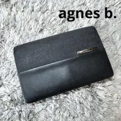 agnes b. アニエスベー カードケース 名刺入れ ブラック レザー