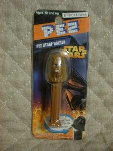 【 スターウォーズ チューバッカ ミニ PEZ 】 新品 即決 ストラップ付