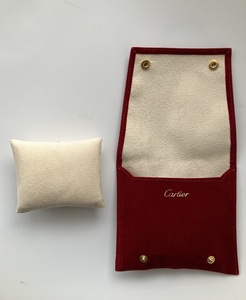 【新品未使用品】 Cartier カルティエ 時計保存袋 保護袋　スエード調　正規品　新品未使用　美品