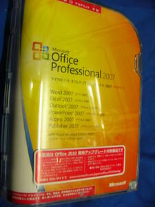  正規 Microsoft Office Professional 2007 日本語 アカデミック版　ライセンス　2