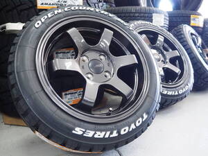 ゴツゴツ系 カスタムサイズ 15inch 4-100 6.5J+38 GM TOYO オープンカントリーR/T 165/60R15 ハスラー キャストアクティバ 軽トラ 軽バン