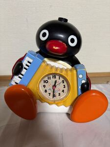  当時物 PINGU ピングー 目覚まし時計 置時計 おしゃべり目覚まし時計 音出しOK