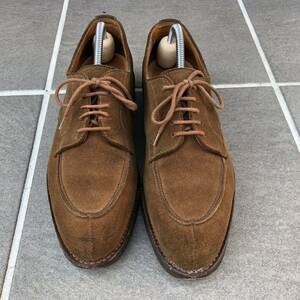 Lloyd Footwear Crockett&Jones ブラウン スエードUチップ