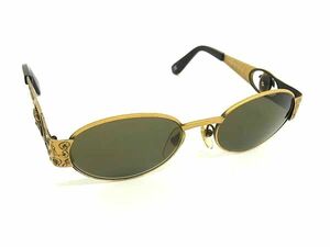 1円 ■美品■ GIANNI VERSACE ジャンニ ヴェルサーチ MOD.S50 サングラス メガネ 眼鏡 レディース メンズ ゴールド系 BI6274