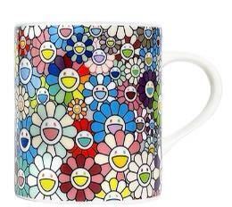 tonari no zingaro 村上隆 White Flower Field Mug お花 フラワー マグカップ カイカイキキ となりのジンガロ TAKASHI MURAKAMI 