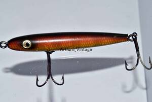 Shakespear slim jim WOOD #52 VINTAGE LURE （a130a-124）USA MADE #OLDLURE #ARTLURE_VINTAGE ＃ヴィンテージルアー