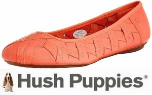 新品/60%OFF/ハッシュパピー/Hush Puppies/柔らかスリッポン/大塚製靴/軽量/フラットソール/US5.5(約22.5cm)/ピンク系/コーラルT3482