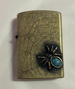 ★レア品！クロム コレクション 蜘蛛の巣 クモ スパイダー立体 喫煙具 ZIPPO型 ジッポー ジッポライター ZIPPO アンティーク ヴィンテージ