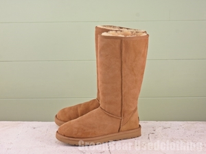 MK735 レディース UGG オーストラリア ムートンブーツ 茶 ブラウン 24cm