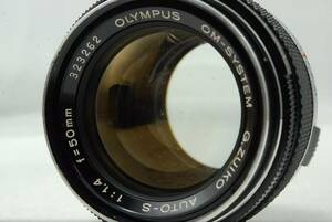 Olympus OM-SYSTEM G.ZUIKO AUTO-S 50mm F1.4 Lens SN323262