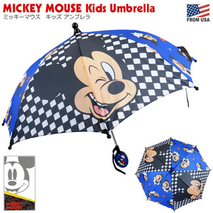 ミッキー マウス キッズ アンブレラ (40cm) Umbrella 子供 傘 カサ ディズニー キャラクター 雨 雨具 保育園 幼稚園 プレゼント