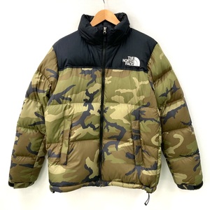 ☆☆ THE NORTH FACE ザノースフェイス ダウンジャケット カモフラ柄 サイズ XL メンズ ND91842 カーキ やや傷や汚れあり