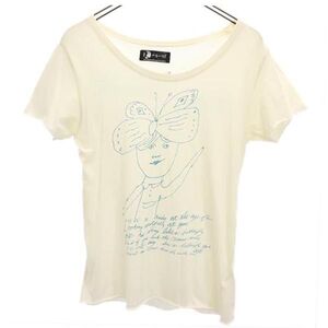 アンディーウォーホル 日本製 プリント 半袖 Tシャツ FREE ベージュ系 Andy Warhol レディース