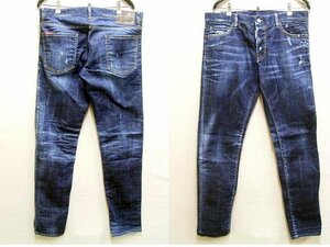 即決[52]美品 DSQUARED2 19AW SLIM JEAN S71LB0630 ストレッチ スキニー スリム デニム パンツ■444