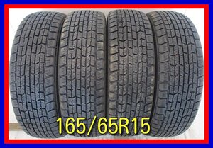 ■中古タイヤ■　165/65R15 81Q　GOODYEAR ICE NAVI ZEA ソリオ ヴィッツ プリウス デリカＤ:２等 冬タイヤ ST 激安　送料無料　U197