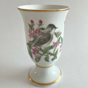 #l20 PORCELAINE FRNAKLIN DE PARIS 鳥 ヨシキリ 花 マグ カップ 