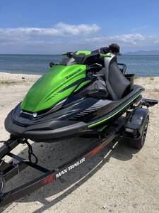 ☆ 大阪発 Kawasaki JET SKI STX 160LX エボニー×キャンディライムグリーン 9hr 船体のみ JETSOUND 屋内保管 トレーラー別途相談 ☆