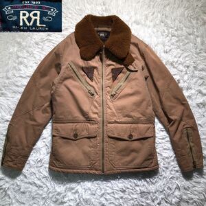 【美品】RRL ダブルアールエル　A-2 フライトジャケット　ボア　XS ミリタリージャケット　TARONジップ　ヴィンテージ　ラルフローレン