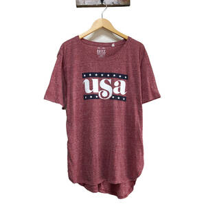 【期間限定SALE】USA 古着 ROYCE BRAND 半袖 Tシャツ USA プリント レディース2XL 大きいサイズ 古着卸 激安 BA0643