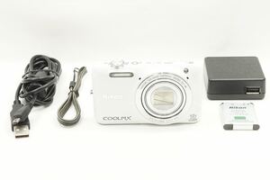 【適格請求書発行】美品 Nikon ニコン COOLPIX S6600 コンパクトデジタルカメラ ホワイト【アルプスカメラ】240720p