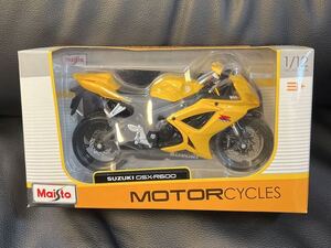 1/12スケールSUZUKI GSX-R600 鈴木スズキ Maistoダイキャストバイクミニカーオートバイマイスト