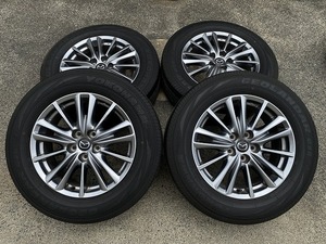 ★売切★　マツダ　CX-5　CX-8　純正ホイール　17インチ　225/65R17　YOKOHAMA　GEOLANDAR　4本セット　ラジアルタイヤ【23】