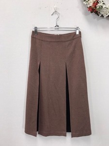 2019　Reflec　ワールド　　スカート　　サイズ：7　　色：ブラウン柄入り