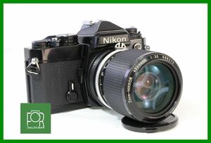 【同梱歓迎】実用■Nikon FE ブラック / Ai Zoom-NIKKOR 43-86mm F3.5■シャッター全速・露出計完動■AC580