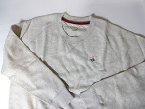 新品未使用 ポール・スミス Paul Smith 胸にポールズラビット刺繍　長袖トレーナー L　裏起毛 グレー PAUL SMITH LOUNGEWEAR　スウェット上