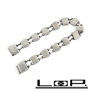 ◆SALE◆　■美品■ヴィンテージ■　グッチ チブロック ブレスレット アクセサリー シルバー SV 925 36.6g 【239847】★