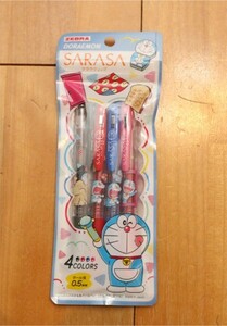 未使用新品☆SARASA クリップ☆サラサ☆ボールペン☆4色☆4本セット☆ドラえもん☆ゼブラ☆0.5mm