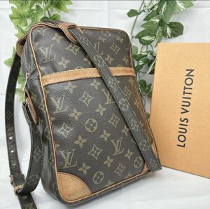 1円 LOUIS VUITTON ルイヴィトン ショルダーバッグ ダヌーブMM モノグラム 斜めがけバッグ 