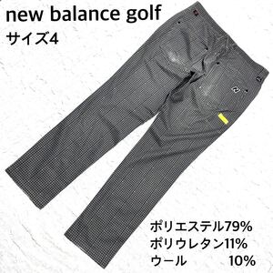 new balance golf ストレッチゴルフパンツ 千鳥柄　サイズ4