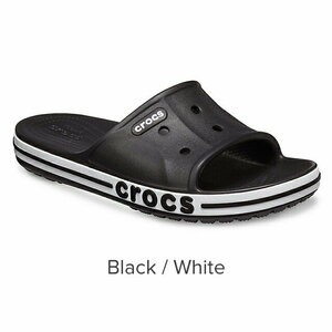 22cm クロックス crocs バヤバンド スライド Bayaband Slide / BLACK / WHITE M4W6 ブラック ホワイト新品