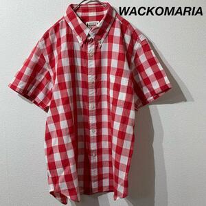 WACKO MARIA ワコマリア オンブレシャツ チェック レッド S